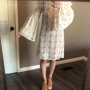 Michael Kors cream lace dress